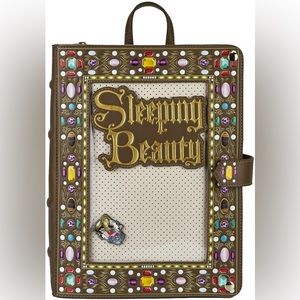 Sleeping Beauty Collector Pin Womens Double Strap Shoulder Bag Purse